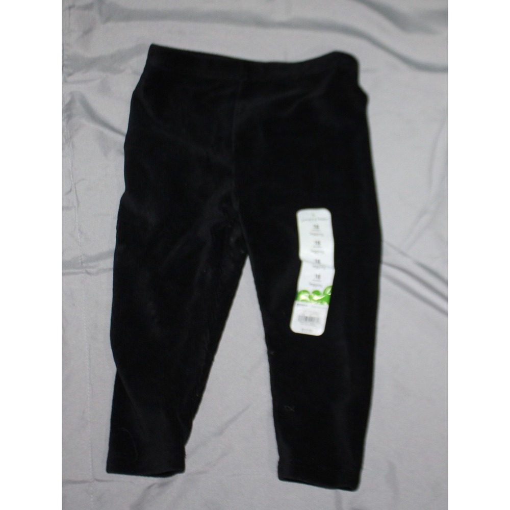 Jumping beans Baby Girl Kid ribbed Pants Bottoms  18 Month black